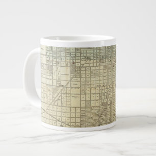 Karte von Chicago Jumbo-Tasse