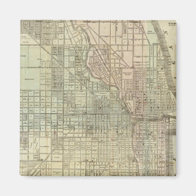 Karte von Chicago Magnet (Vorne)