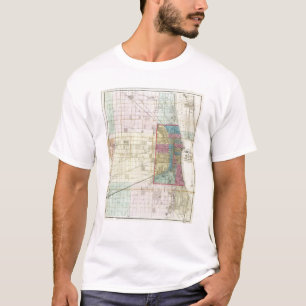 Karte von Chicago T-Shirt