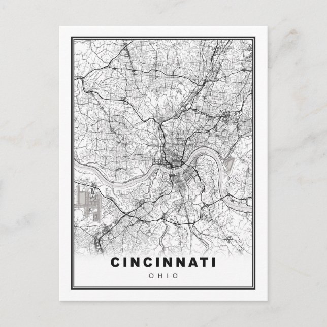 Karte von Cincinnati (Vorderseite)