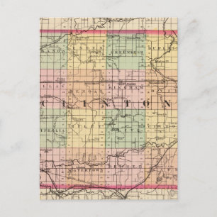 Karte von Clinton Landkreis, Michigan