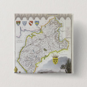 Karte von Cumberland, von 'Moules Englisch Button