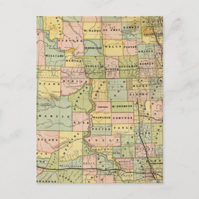 Karte von Dakota (Vorderseite)