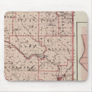 Karte von Dearborn Landkreis mit Greendale Mousepad