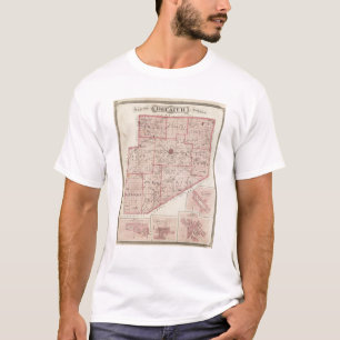 Karte von Decatur County mit St Omer T-Shirt