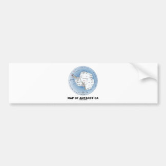 Karte von der Antarktis (Geografie) Autoaufkleber