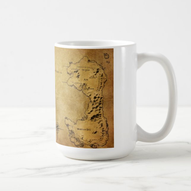 Karte von Destin Kaffeetasse (Rechts)