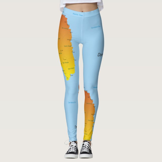 Karte von Dominica Leggings (Vorderseite)