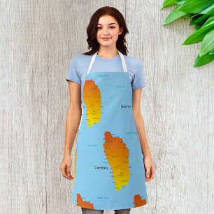 Karte von Dominica Schürze