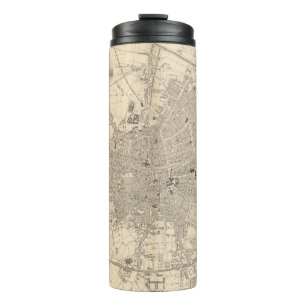 Karte von Dublin, Irland Thermosbecher