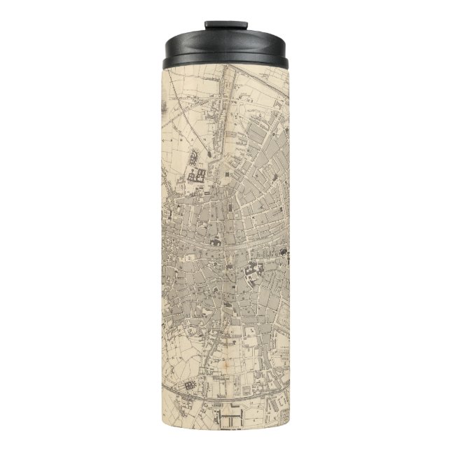 Karte von Dublin, Irland Thermosbecher (Vorderseite)
