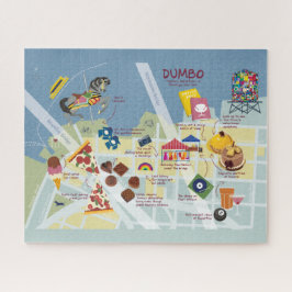 Karte von Dumbo Brooklyn, New York Puzzle