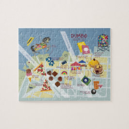 Karte von Dumbo Brooklyn, New York Puzzle