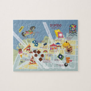 Karte von Dumbo Brooklyn, New York Puzzle