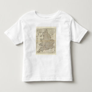 Karte von England und von Wales Kleinkind T-shirt