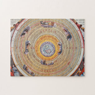 Karte von Erde basiert auf Ptolemäus Theorien   Puzzle