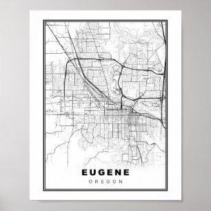 Karte von Eugene Poster