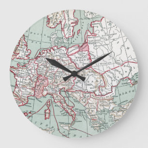 KARTE VON EUROPA, 12. Jahrhundert Große Wanduhr