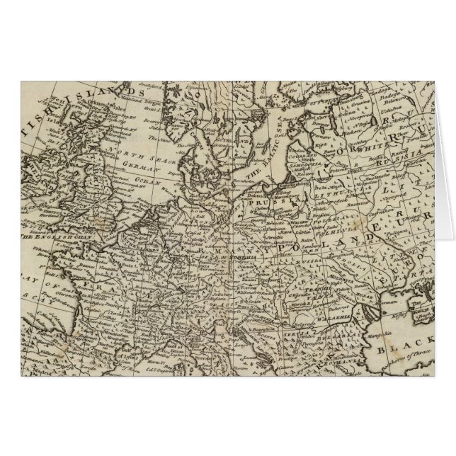 Karte von Europa 3 (Vorderseite (Horizontal))