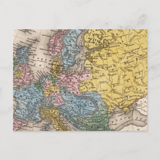 Karte von Europa 4 (Vorderseite)