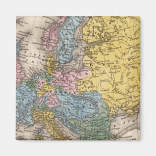 Karte von Europa 4 Magnet