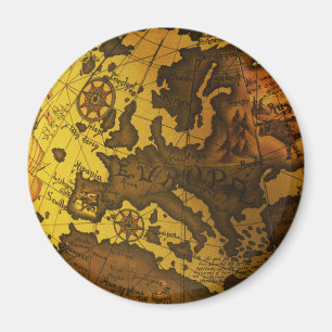 Karte von Europa Magnet
