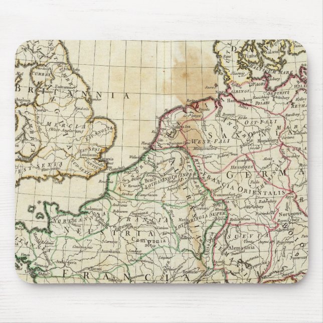 Karte von Europa Mousepad (Vorne)