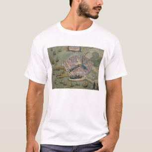 Karte von Flissinga, von 'Civitates Orbis Terrarum T-Shirt