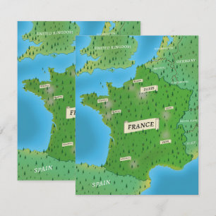 Karte von Frankreich