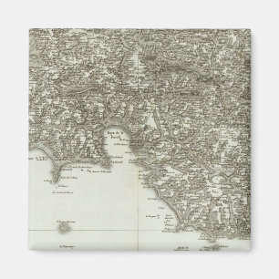 Karte von Frankreich 2 Magnet