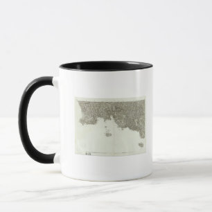 Karte von Frankreich 2 Tasse