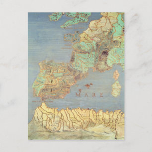 Karte von Frankreich, Spanien und Nordwestafrika