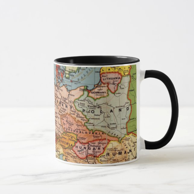Karte von frühem Europa Tasse (Rechts)