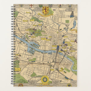 Karte von Glasgow, England Planer