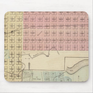 Karte von Glencoe, Karte von Henderson, Minnesota Mousepad