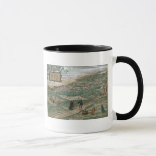 Karte von Granada, von "Civitates Orbis Terrarum", Tasse
