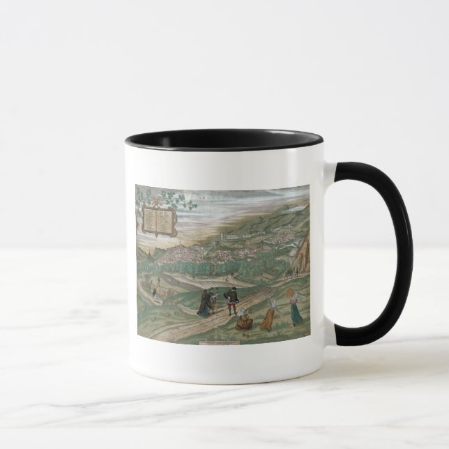 Karte von Granada, von "Civitates Orbis Terrarum", Tasse (Rechts)