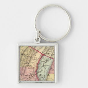 Karte von Grant, Hardy Landkreises Schlüsselanhänger