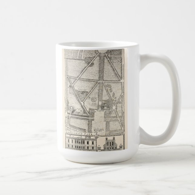 Karte von Greenwich-Park Kaffeetasse (Rechts)
