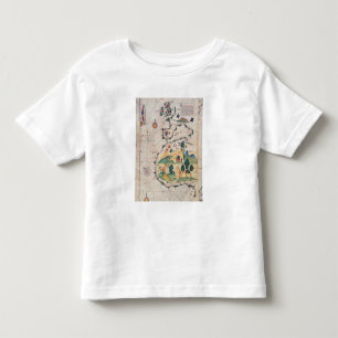 Karte von Großbritannien Kleinkind T-shirt
