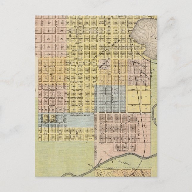 Karte von Hastings, Dakota Landkreis, Minnesota (Vorderseite)