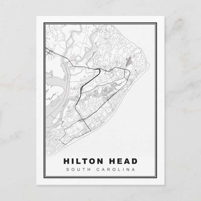 Karte von Hilton Head Island (Vorderseite)