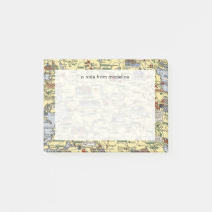 Karte von historischem Irland Post-it Klebezettel