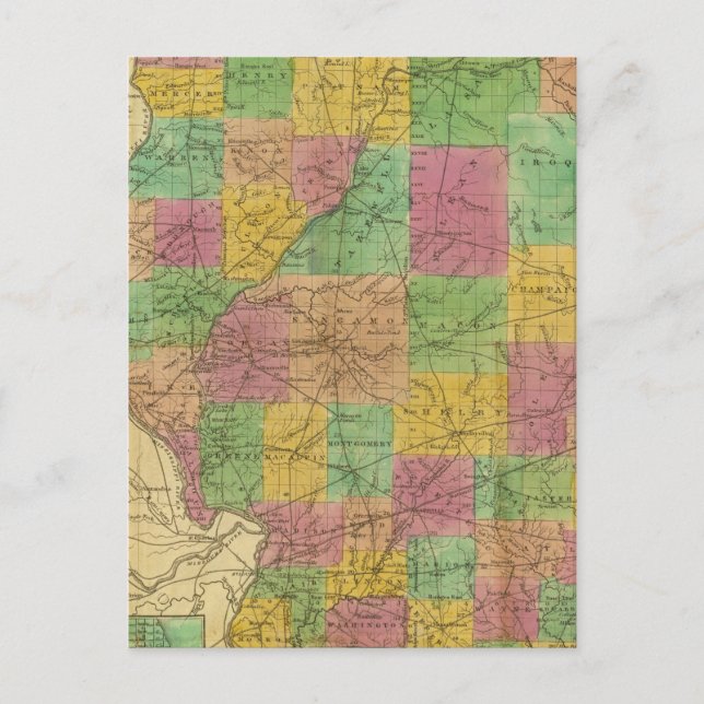 Karte von Illinois (Vorderseite)