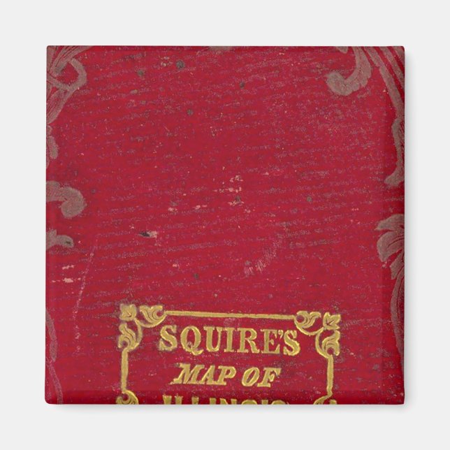 Karte von Illinois Magnet (Vorne)