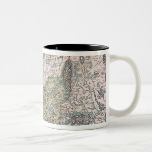 Karte von Irland Zweifarbige Tasse