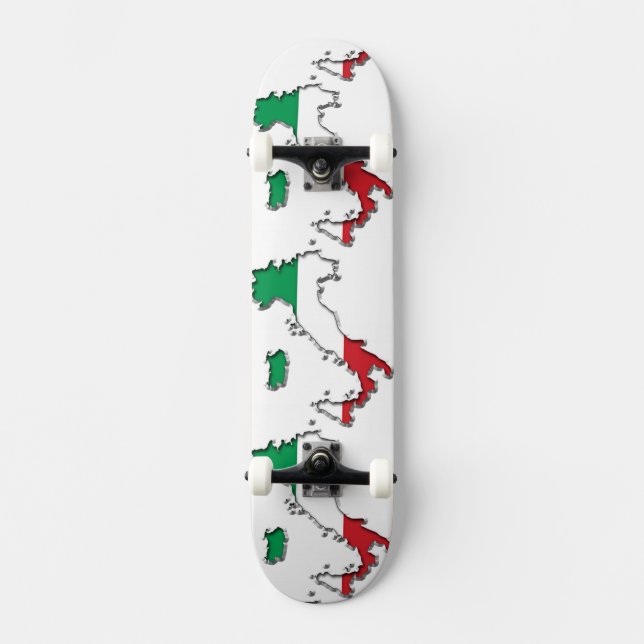 Karte von Italien Skateboard (Vorderseite)