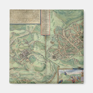 Karte von Jerusalem, von 'Civitates Orbis Terrarum Magnet