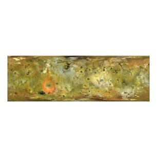 Karte von Jupiters Mond Lo Fotodruck