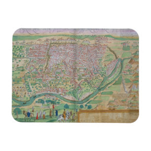 Karte von Kairo, von "Civitates Orbis Terrarum" vo Magnet
